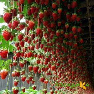 Клубника ампельная Анастасия купить по цене от 370р. в интернет-магазине «Посадика» с доставкой почтой в в Шлиссельбурге и по всей России – [изображение №1].
